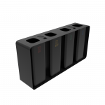 PARRAL PC coș modular din metal pentru colectare selectivă cu scrumieră_15