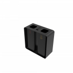 PARRAL PC coș modular din metal pentru colectare selectivă cu scrumieră_6