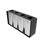 PARRAL SST coș modular din inox pentru colectare selectivă cu scrumieră_14