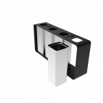 PARRAL SST coș modular din inox pentru colectare selectivă cu scrumieră_16