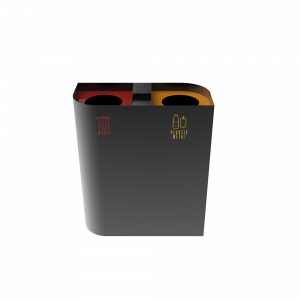 PERSEI PC coș de gunoi din metal cu design elegant cu scrumieră inclusă_1