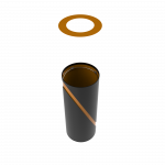 VELA PC coș de gunoi rotund din metal_4