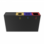 EIGER-PC_coș din metal pentru food court cu spațiu pentru tăvi_binsignia.com_1