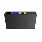 EIGER-PC_coș din metal pentru food court cu spațiu pentru tăvi_binsignia.com_2