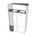ARIZARO CRYSTAL SST coș de reciclare din oțel inoxidabil si plexiglas_binsignia.com_10