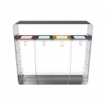 ARIZARO CRYSTAL SST coș de reciclare din oțel inoxidabil si plexiglas_binsignia.com_13