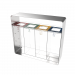 ARIZARO CRYSTAL SST coș de reciclare din oțel inoxidabil si plexiglas_binsignia.com_14
