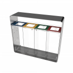 ARIZARO CRYSTAL SST coș de reciclare din oțel inoxidabil si plexiglas_binsignia.com_15