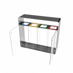 ARIZARO CRYSTAL SST coș de reciclare din oțel inoxidabil si plexiglas_binsignia.com_16