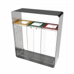 ARIZARO CRYSTAL SST coș de reciclare din oțel inoxidabil si plexiglas_binsignia.com_3