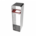 ARIZARO CRYSTAL SST coș de reciclare din oțel inoxidabil si plexiglas_binsignia.com_7