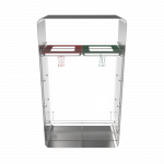 ARIZARO CRYSTAL SST coș de reciclare din oțel inoxidabil si plexiglas_binsignia.com_9